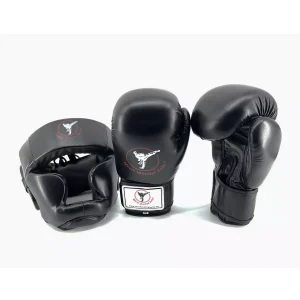 Headgear and Gloves Set Black