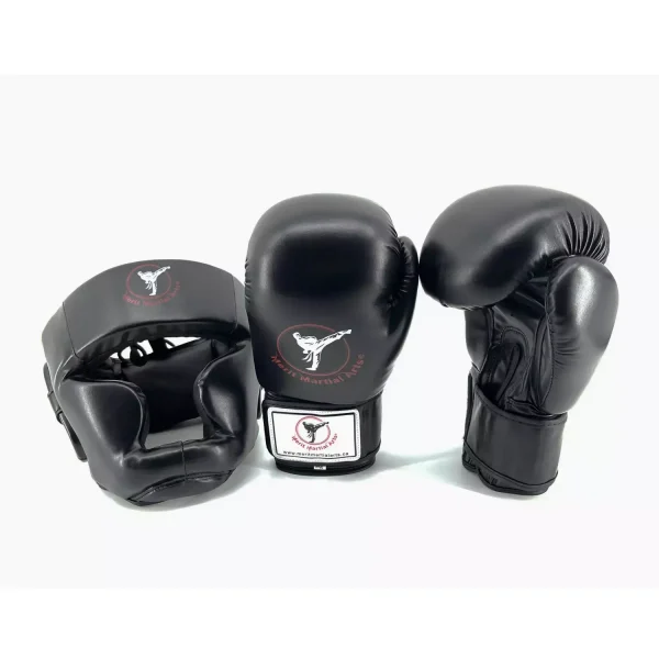 Headgear and Gloves Set Black